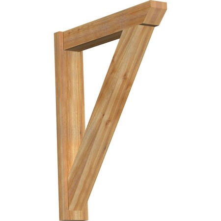 Ekena Millwork Traditional Slat Rough Sawn Outlooker, Western Red Cedar, 6"W x 32"D x 40"H OUT06X32X40TRA06RWR